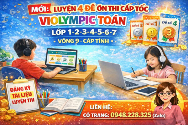 Tuyển tập 4 đề luyện thi cấp tốc Violympic Toán Vòng 9 cấp Tỉnh năm 2025 - 2026