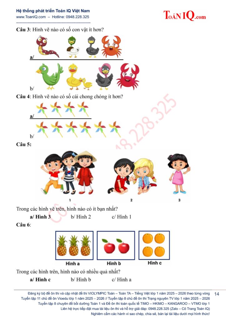 Đấu trường Vioedu lớp 1 cụm cấp Trường năm 2025 - 2026