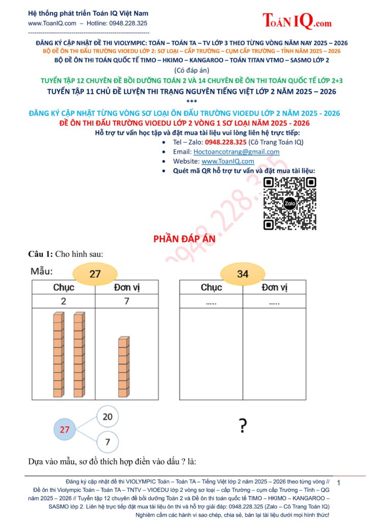Đấu trường Vioedu lớp 2 vòng 1 sơ loại năm 2025 - 2026