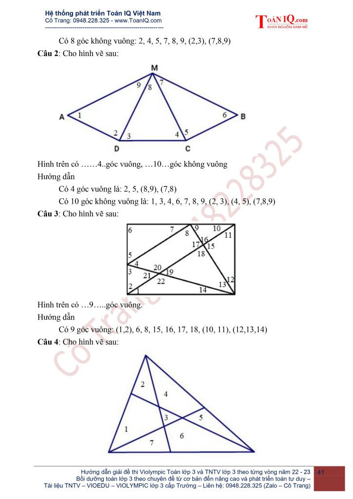 Đề ôn thi VIOEDU cấp Trường lớp 3 năm 2022 - 2023