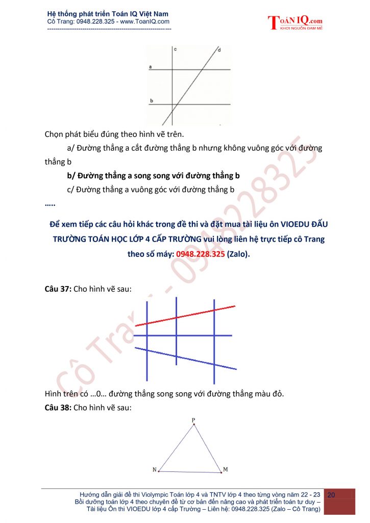 Vioedu lớp 4 cấp Trường
